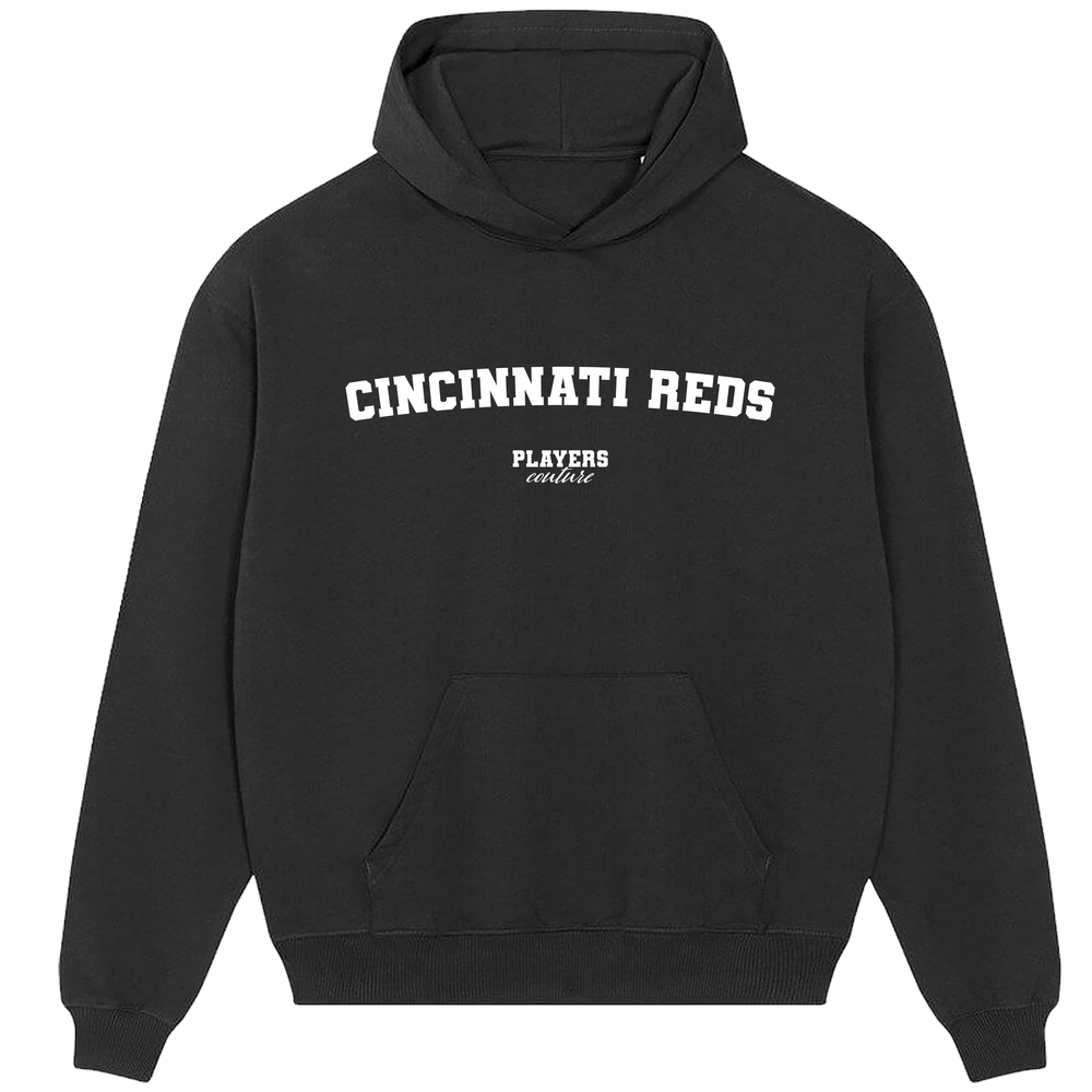 Cincinnati Reds Players Couture Men's Casual Hoodie Black