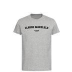 Claude Makélélé t-shirt – grey kids' t-shirt with black Claude Makélélé letters and Players Couture logo on the chest