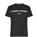 Clermont Auvergne t-shirt – black men's t-shirt with white Clermont Auvergne letters and Players Couture logo on the chest