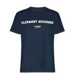 Clermont Auvergne t-shirt – navy men's t-shirt with white Clermont Auvergne letters and Players Couture logo on the chest