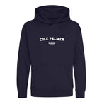 Cole Palmer hoodie – navy kids' hoodie with white Cole Palmer letters and Players Couture logo on the chest