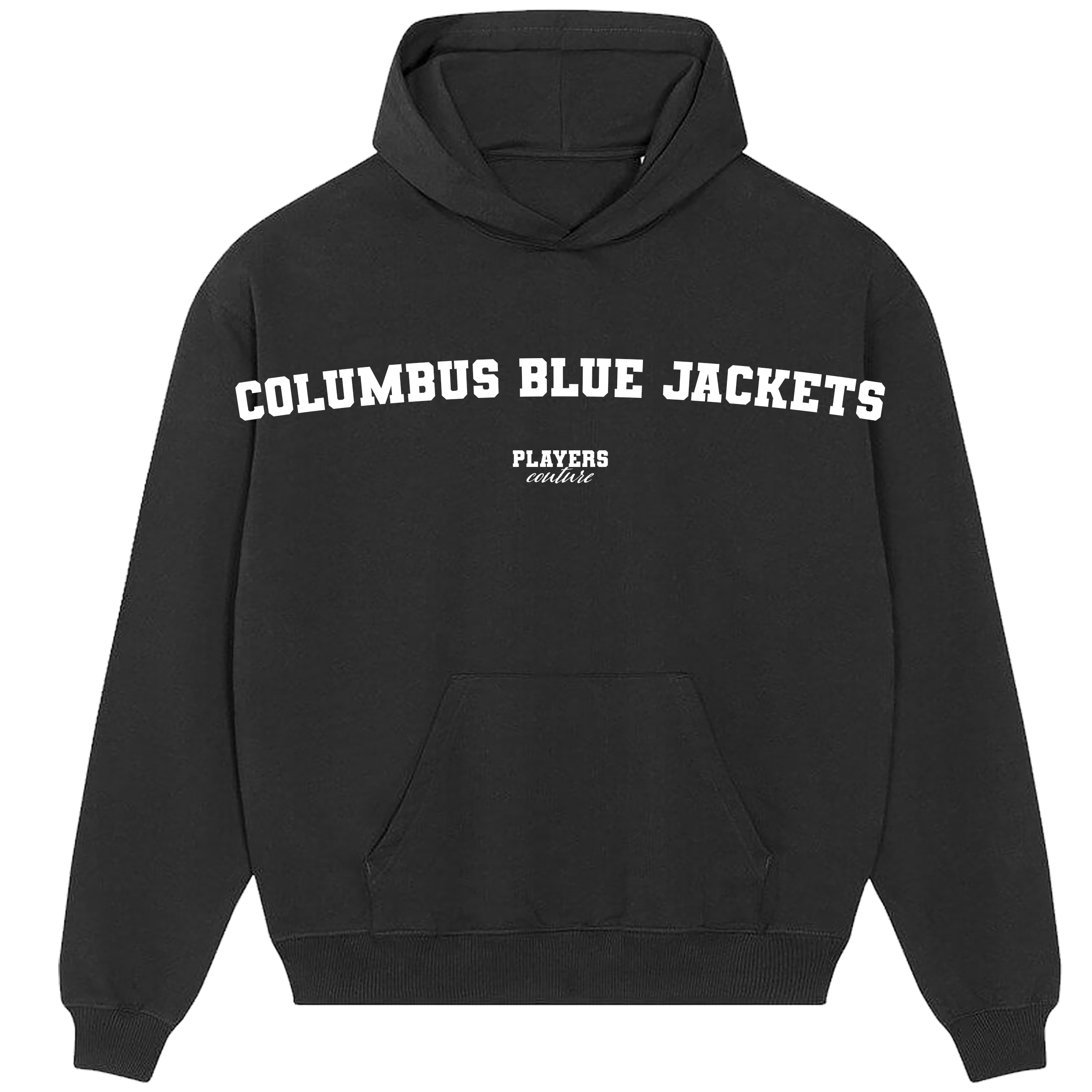 Columbus Blue Jackets Players Couture Men's Casual Hoodie Black