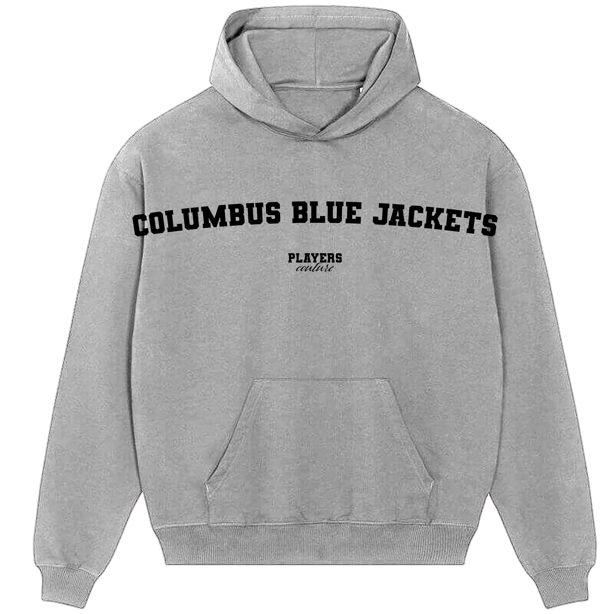 Columbus Blue Jackets Players Couture Men's Casual Hoodie Gray