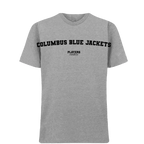 Columbus Blue Jackets t-shirt – blue men's t-shirt with white Columbus Blue Jackets letters and Players Couture logo on the