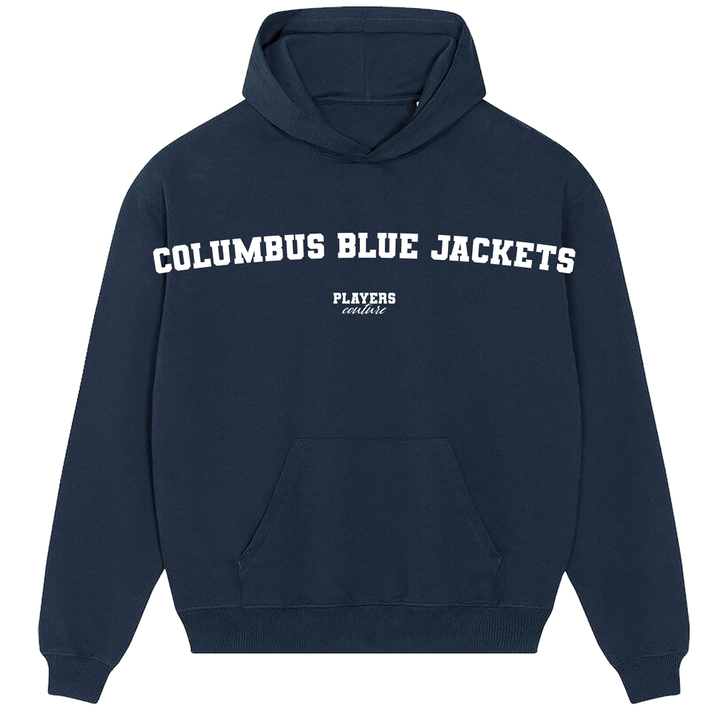 Columbus Blue Jackets Players Couture Men's Casual Hoodie Navy