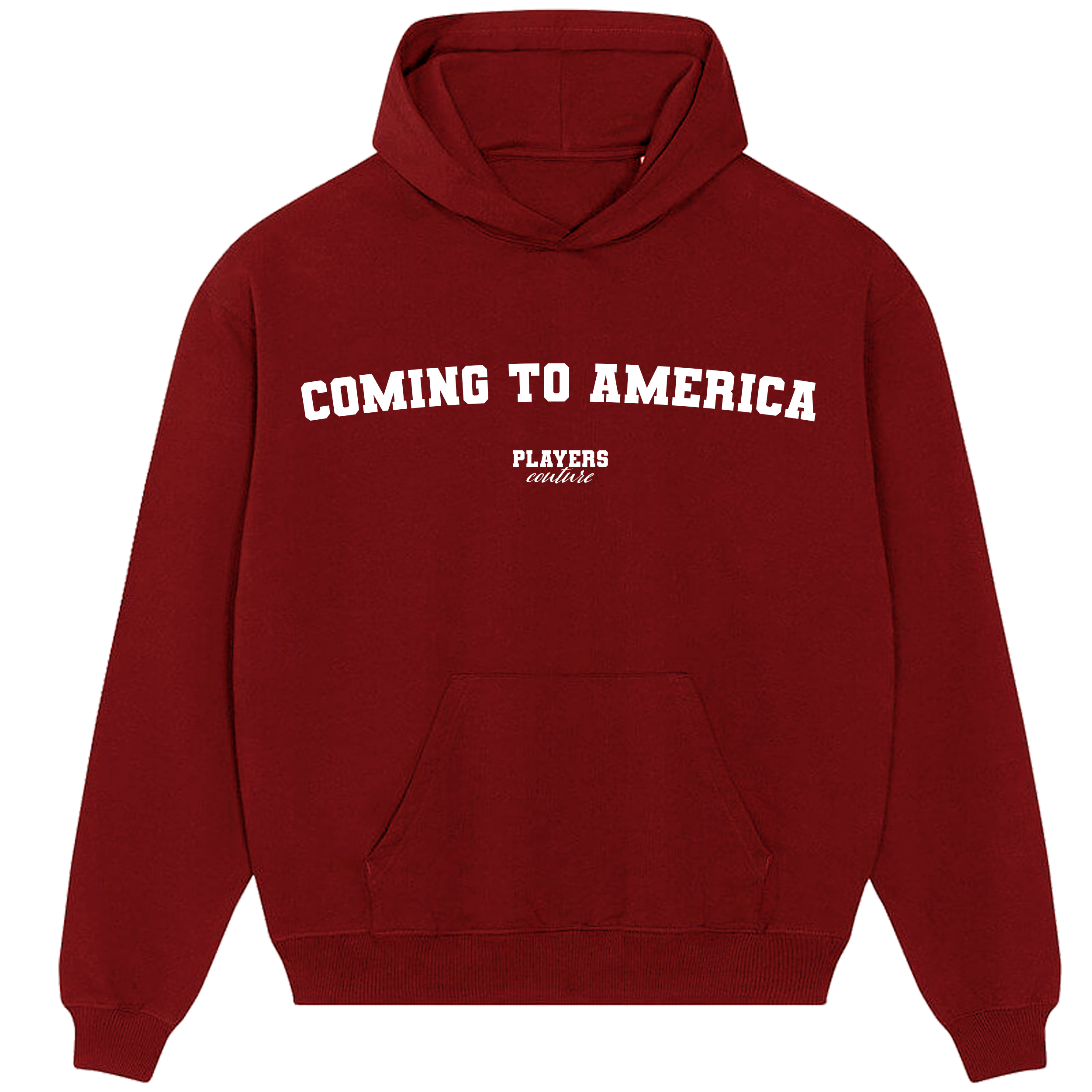 Coming To America Players Couture Men's Casual Hoodie Red