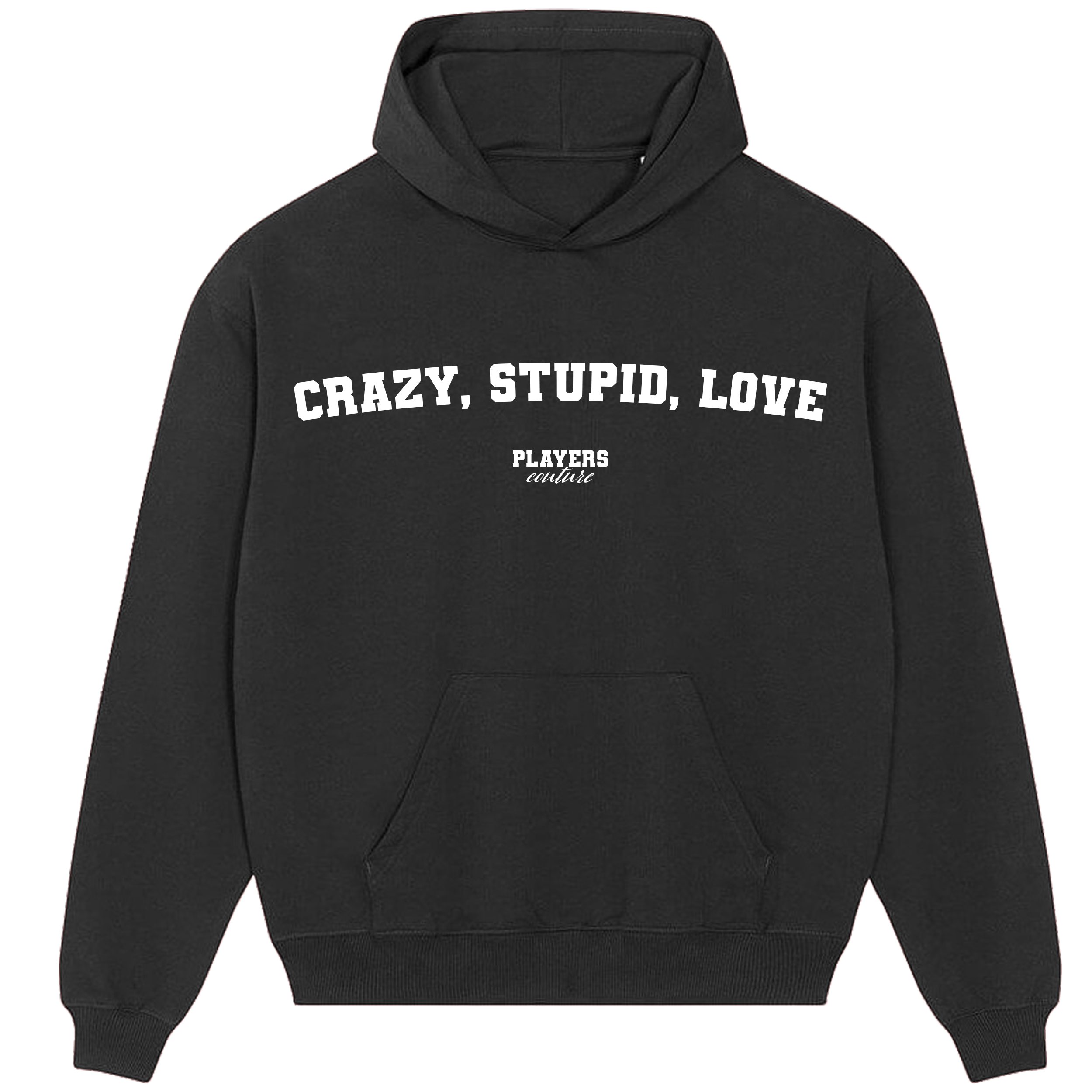 Crazy, Stupid, Love Players Couture Men's Casual Hoodie Black