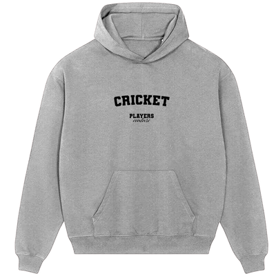 Cricket Players Couture Men's Casual Hoodie Gray