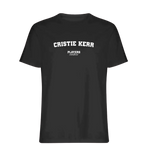 Cristie Kerr t-shirt – black men's t-shirt with white Cristie Kerr letters and Players Couture logo on the chest