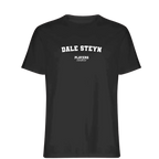 Dale Steyn t-shirt – black men's t-shirt with white Dale Steyn letters and Players Couture logo on the chest