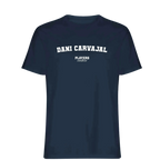 Dani Carvajal t-shirt – navy men's t-shirt with white Dani Carvajal letters and Players Couture logo on the chest