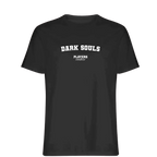 Dark Souls t-shirt – black men's t-shirt with white Dark Souls letters and Players Couture logo on the chest