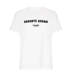 Davante Adams men's T-shirt in white with bold name lettering
