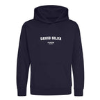 David Silva hoodie – navy kids' hoodie with white David Silva letters and Players Couture logo on the chest