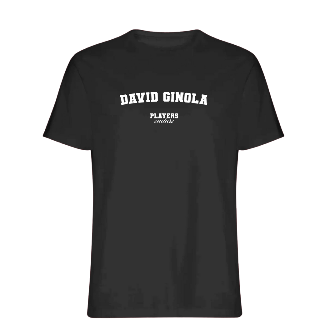 David Ginola Players Couture Mens T-Shirt Black