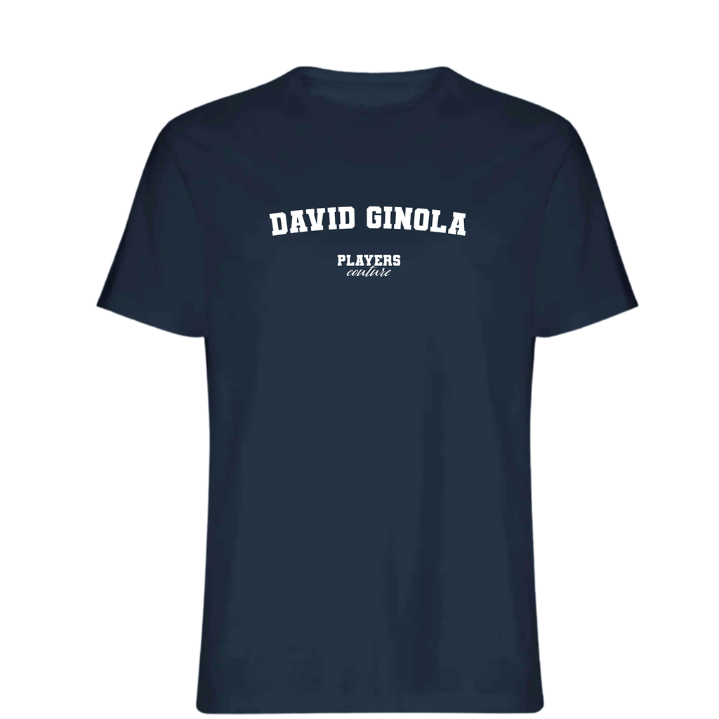 David Ginola Players Couture Mens T-Shirt Navy