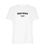 Dead Space t-shirt – white men's t-shirt with black Dead Space letters and Players Couture logo on the chest