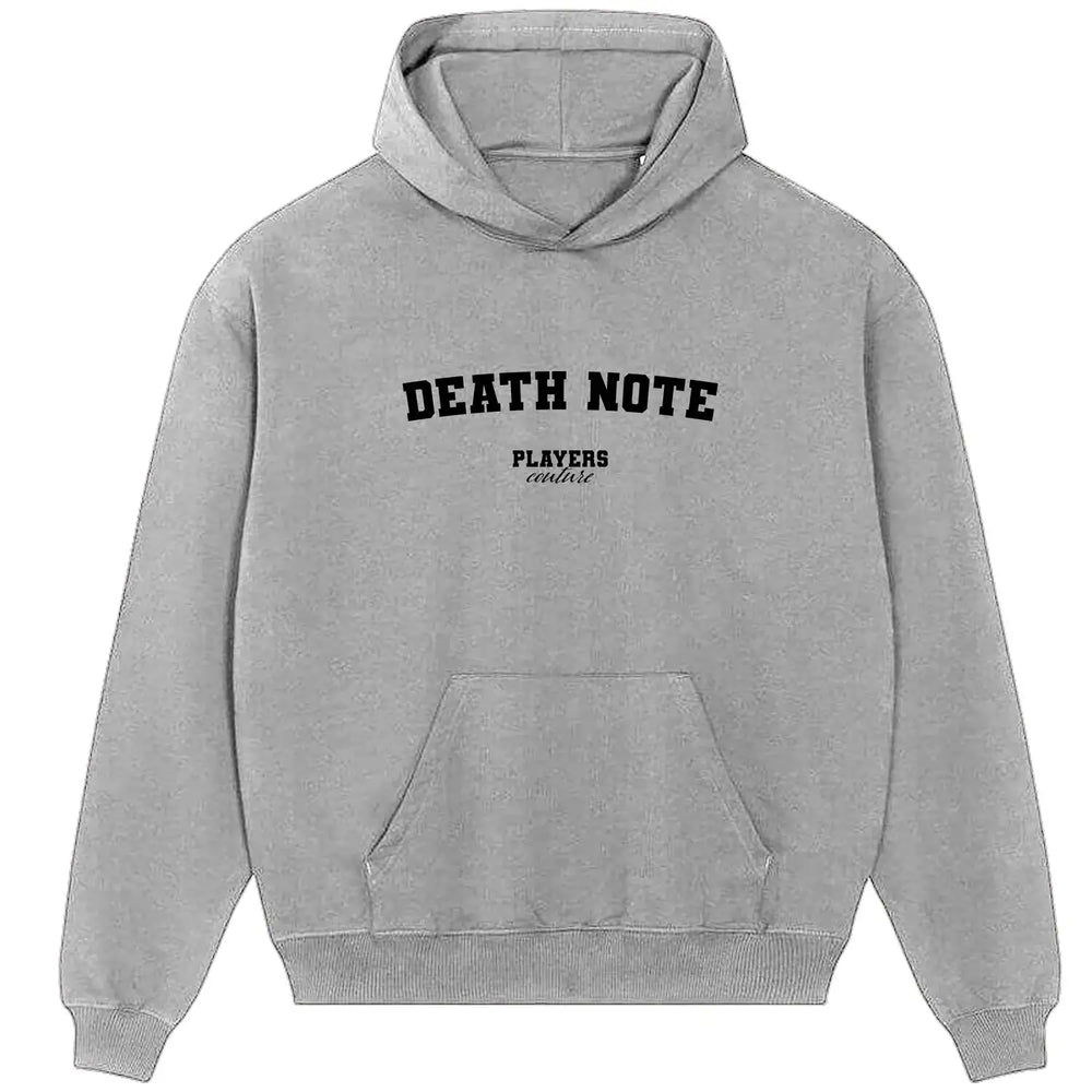 Death Note Players Couture Men's Casual Hoodie - Gray / S | Anime, Comics, Hoodies, Manga, Men's, Name Collection