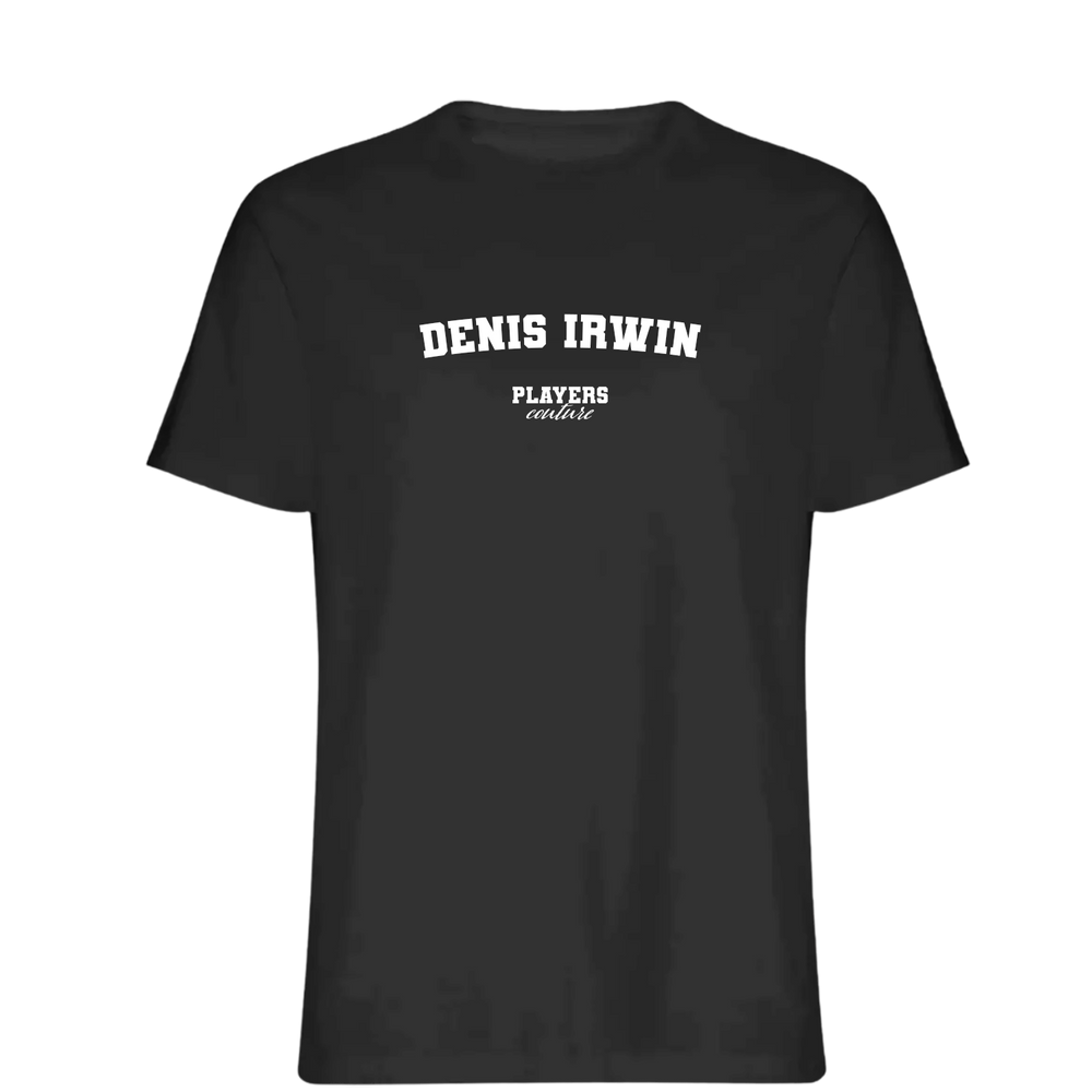 Denis Irwin Players Couture Mens T-Shirt Black