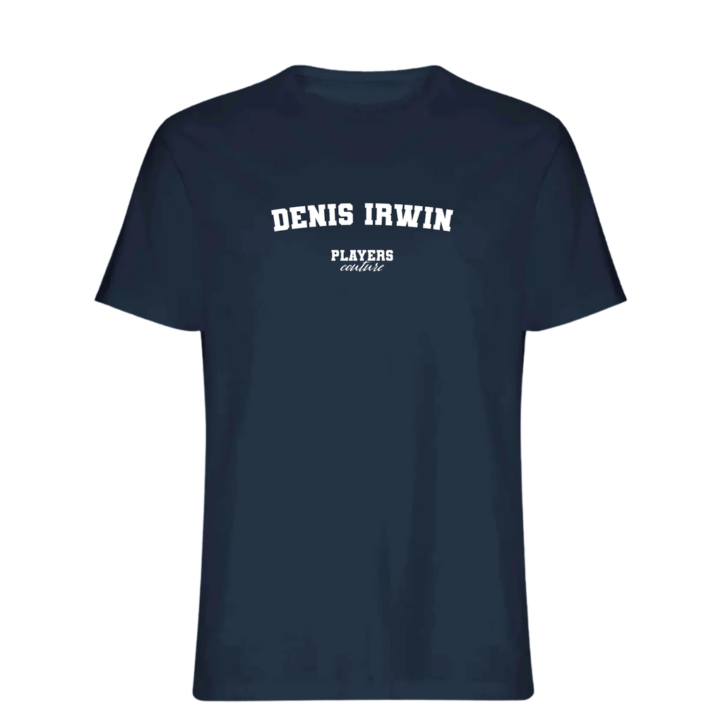 Denis Irwin Players Couture Mens T-Shirt Navy