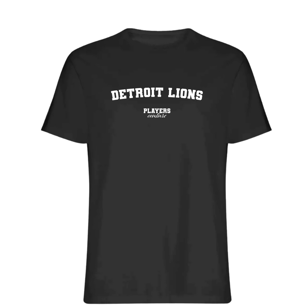 Detroit Lions Players Couture Men's T-Shirt Black