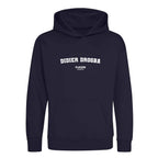 Didier Drogba hoodie – navy kids' hoodie with white Didier Drogba letters and Players Couture logo on the chest