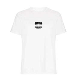 Dido men's T-shirt in white with bold name lettering