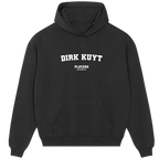 Dirk Kuyt hoodie – red men's hoodie with white Dirk Kuyt letters and Players Couture logo on the chest