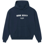 Dirk Kuyt hoodie – black men's hoodie with white Dirk Kuyt letters and Players Couture logo on the chest