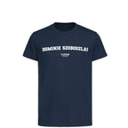 Dominik Szoboszlai t-shirt – navy kids' t-shirt with white Dominik Szoboszlai letters and Players Couture logo on the chest
