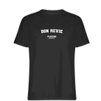 Don Revie hoodie – black men's hoodie with white Don Revie letters and Players Couture logo on the chest