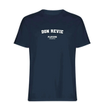 Don Revie hoodie – navy men's hoodie with white Don Revie letters and Players Couture logo on the chest