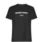 Dragon Quest t-shirt – black men's t-shirt with white Dragon Quest letters and Players Couture logo on the chest