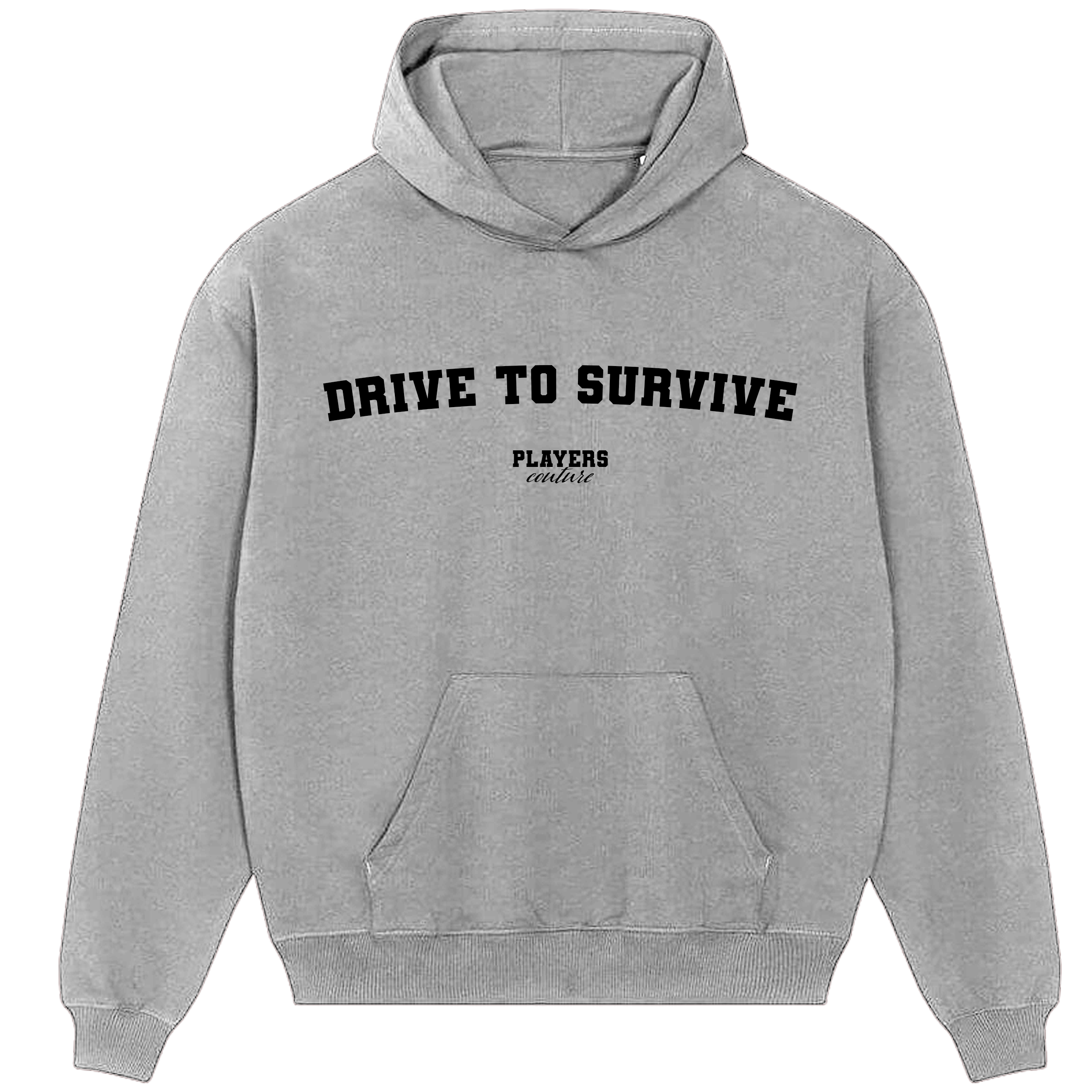 Drive To Survive Players Couture Men's Casual Hoodie Gray