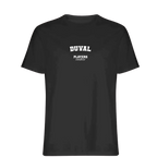Duval t-shirt – black men's t-shirt with white Duval letters and Players Couture logo on the chest