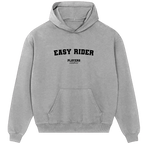 Easy Rider hoodie – grey men's hoodie with black Easy Rider letters and Players Couture logo on the chest
