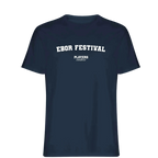 Ebor Festival t-shirt – navy men's t-shirt with white Ebor Festival letters and Players Couture logo on the chest