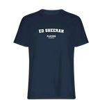 Ed Sheeran t-shirt – navy men's t-shirt with white Ed Sheeran letters and Players Couture logo on the chest
