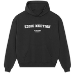 Eddie Nketiah hoodie – black men's hoodie with white Eddie Nketiah letters and Players Couture logo on the chest