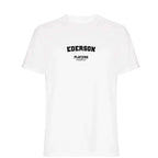 Ederson t-shirt – white men's t-shirt with black Ederson letters and Players Couture logo on the chest