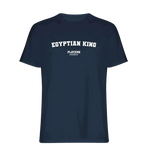 Egyptian King t-shirt – navy men's t-shirt with white Egyptian King letters and Players Couture logo on the chest