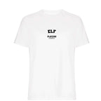 Elf men's T-shirt in white with bold name lettering