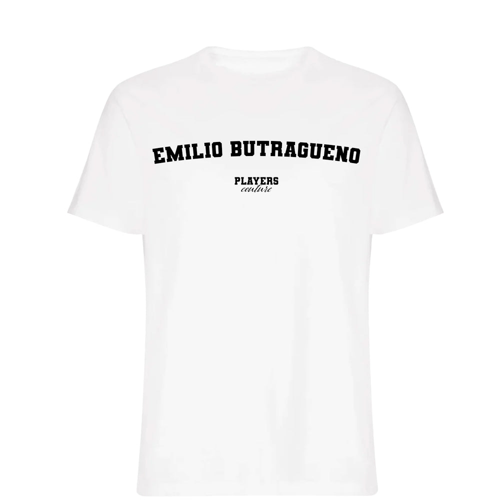 Emilio Butragueno white tshirt