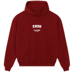Endo hoodie – black men's hoodie with white Endo letters and Players Couture logo on the chest