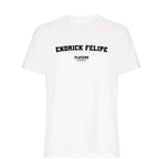 Endrick Felipe men's T-shirt in white with bold name lettering