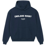 England Rugby hoodie – navy men's hoodie with white England Rugby letters and Players Couture logo on the chest