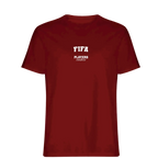 FIFA t-shirt – red men's t-shirt with white FIFA letters and Players Couture logo on the chest