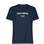 Faye White Players Couture Mens T-Shirt Navy