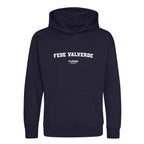 Fede Valverde hoodie – navy kids' hoodie with white Fede Valverde letters and Players Couture logo on the chest