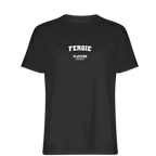 Fergie t-shirt – black men's t-shirt with white Fergie letters and Players Couture logo on the chest